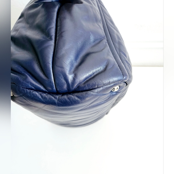 Prada Navy Blue Genuine Leather 3-way Bag - Picture 7 of 15